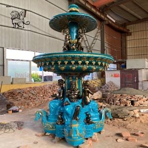 [Hot Item] Blve Outdoor Metal Greek God Large Bronze Garden Water Fountain Famous French La Fontaine Des Fleuves Square Fountains