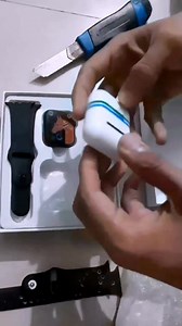 Customer Product Unboxing Video ❤️ #T55 Pro Max Smart Watch With Earbuds & Double Strap- Black Color | BlueBeem