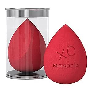Mirabella Precision Pro Makeup Blender Sponge, Perfect for Liquid & Powder Foundations Latex-Free, Non-Absorbing For Flawless Airbrushed Finish