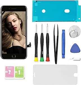 for iPhone 8/SE 2020 Screen Replacement,LCD Display Touch Screen digitizer Full Assembly with Repair Tools kit Protector for A1863,A1905,A1906,A2275,A2298,A2296(4.7inch) (Black)