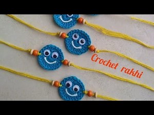 Crochet rakhi (very simple & easy)