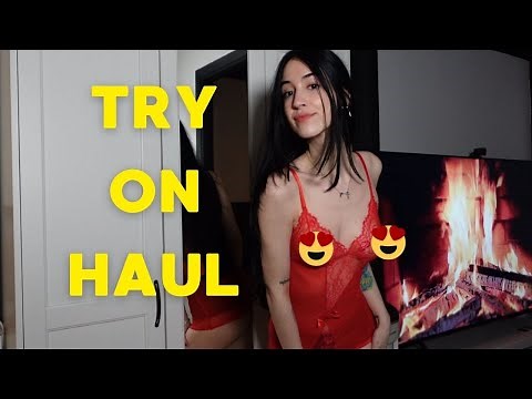 Transparent Nightgown mini dress Try-On Haul | Neferet Exposito