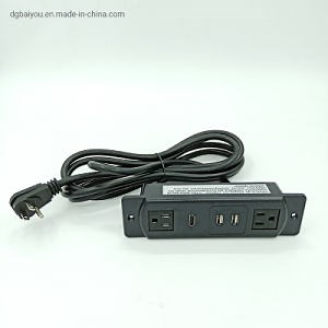 [Hot Item] Electrical Equipment Us Dual Power Outlets with USB & HDMI