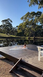 BRB... just dreaming of our next date with ‘Agatha’ at Devon Valley Farm Stays in Paris Creek! 🛀🌳 This renovated Clipper caravan is tucked between towering gums and lush farmland, with a sunken outdoor bath to soak in the serenity. An Art Deco dream, it's also home to a full-size queen bed, en-suite bathroom, heating and cooling, velvet seating and a stunning kitchenette for spring soirees! Video: South Australia | Visit Adelaide Hills