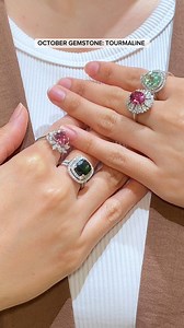 6.1K views · 47 reactions | This October, let the stunning Tourmaline gemstone take center stage! It offers a one-of-a-kind allure that’s sure to impress many. #habibjewels #habib #tourmalinegemstone #octobergemstone #thegiftofhappiness #gemstonerings #tourmalinerings | HABIB | Facebook