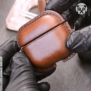 393K views · 302 reactions | Making airpod leather case Partner: Tissoleather handmade workshop | Bored Panda Art | Facebook