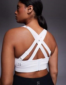 4505 Curve Icon active high support sports bra with removable padding and adjustable straps in white | ASOS