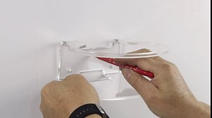 HomeMount for Netgear Orbi Wall Mount - Wall Mounting Bracket Kit Compatible with Orbi Tri-Band Router,Satellite,RBS50,LBR20,RBK50V,RBK23,RBK50,RBS20,AC2200,AC3000 (Clear 2Pack)