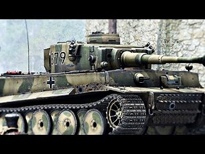 Tiger tanks vs Centurion tanks. Cinematic