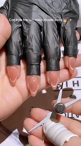1.1M views · 7.6K reactions | Cat eye french nails made easy with this magnet tool ✨ #nailart #nailartist #nailpolish | Limegirl Nails | Facebook