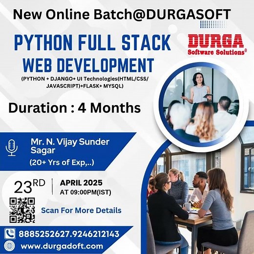 💻 New Online Batch @ DURGASOFT!