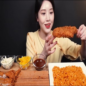 Tomahawk Pork Cutlet & Buldak Mukbang Asmr | Boki asmr