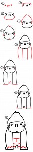 How To Draw A Cartoon Gorilla - Art For Kids Hub — Free Drawing Lessons for Kids -