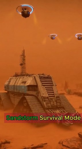 Massive Desert Crawler Battles Sandstorm | Realistic Sci-Fi Vehicle Cinematic #desert #SciFiAdventure #dronefootage #CinematicReel #military | The Rich Lab