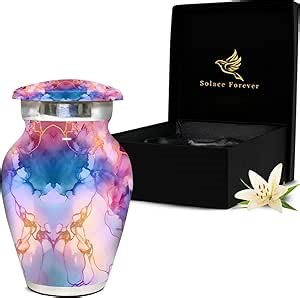 Amazon.com: Small Urns for Human Ashes Keepsake - Mini Urn for Ashes for Women - Marble Urns for Men - Honor Your Loved One with Small Cremation Urn - Funeral Urn for Male, Female & Infants (Lavender, Small) : Home & Kitchen