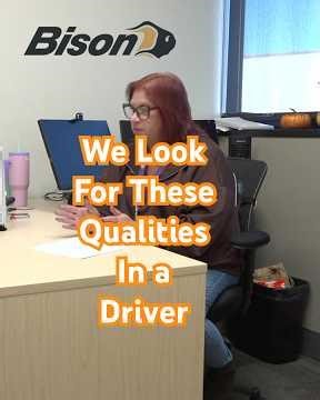 What Bison Transport Looks for in New Truck Drivers 🚛 | Erin Sherman Shares Hiring Tips