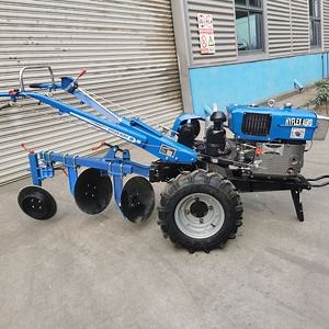[Hot Item] Small Walking Tractor 10 15 18 20 Horsepower Mini Tiller Disc Plow Tiller Corn Seeding and Harvesting Machine Factory Price