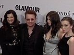 Bono is joined by his famiy at Glamour Women of the Year Awards