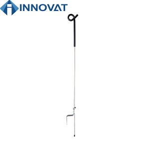 [Hot Item] Pigtail Post Electric Galvanized Steel Single Outrigger Pigtail Fence Step-in Post Top Selling Plastic Pigtail Post Used in Electric Fence Rope