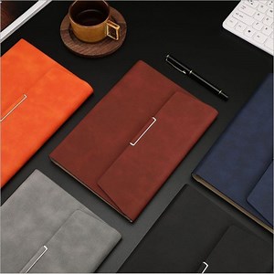 [Hot Item] High Quality Personalized A5 Ring Binder PU Leather Weekly Notebook for Business