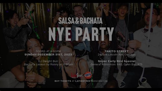 12 reactions | Can't wait for 2024! Get your ticket today! https://www.latinstreetdancing.com/event/nye-party/ | Latin Street Music & Dancing | Facebook