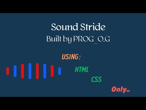 Sound Stride - Dynamic Audio Bar Animation | Built by PROG_O.G