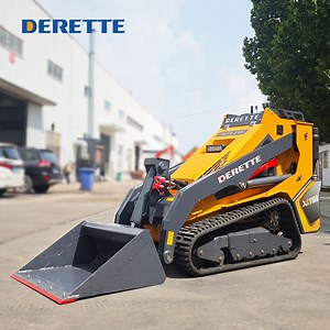 [Hot Item] Derette Xc1100 Mini Crawler Track Loader Diesel Compact Skid Steer with Front End Loader and Multiple Attachments