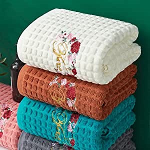 Supima Cotton Bath Towel | Color: Cream | 35"x70" Extra Large Oversized Bath Sheet | Pool | Wrap Around You Like A Blanket | Super Soft & Absorbent Bathroom Towels | Thick Fluffy | No Lints