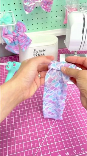Chiffon Fabric Bow Tutorial #Shorts