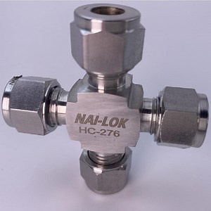 [Hot Item] Nai-Lok 4 Way Cross Union Alloy 400 Double Ferrule Compression Fitting for 16mm Metric Tube Instrumentation Manifold