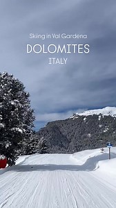 Val Gardena, Italy🇮🇹Skiing in Val Gardena On the ski slope Col Raiser to Seceda in Val Gardena in the Dolomites in Italy. | USAG Vicenza