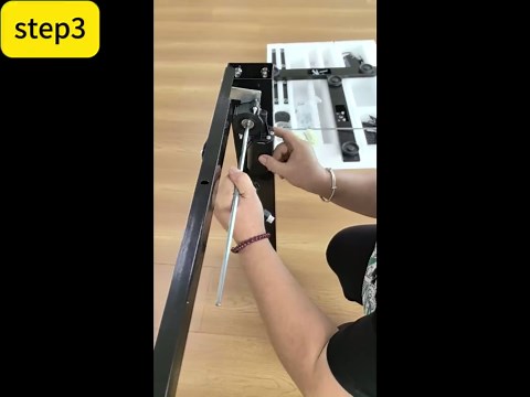 Electric Height Adjustable Stand up Desk Home Office Ergonomic Computer Workstation (Rustic Brown, 48inch)