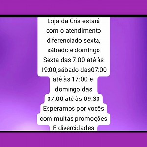 26 reactions | Loja da Cris com atendimento especial nesta sexta,...