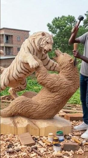 Wood tiger create #shorts