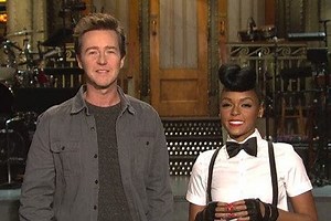 Janelle Monáe Joins Edward Norton in 'SNL' Promo