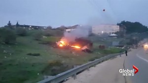 Israeli F-16 shot down after striking Iranian-backed positions in Syria - National | Globalnews.ca