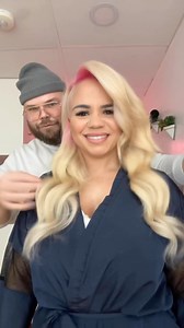 2.1K views · 11 reactions | Pink hair all year-long!  @stylejacked installed 20” Clip-In extensions in shade 613 custom colored to match his client’s hair! We are in LOVE! 朗 . . . #pinkhair #vdayhair #clipinextensions #clipinhair #hairinspo | Babe Hair Extensions | Facebook