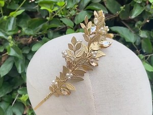 Halo Crown - Wreath Crown - Laurel Wreath Crown Bridal Tiara - Greek Crown - Bridal Crown - Flower Crown - Wedding Headpiece - Gold Leaf - Etsy