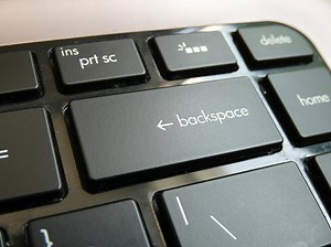 Backspace-Taste auf der Tastatur