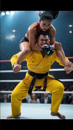 Unstoppable Kick! She Dominates the Ring 🔥”