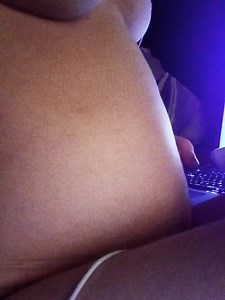 Hot Bloated girl records her digesting belly