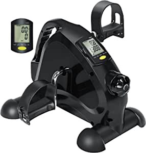 Exercise Bike Under Desk Bike Pedal Exerciser Mini Bike Portable Foot Cycle Arm & Leg Peddler Exerciser