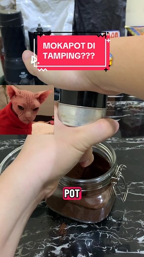 Mokapot ditamping? 😱 salah atau benar? #kopi #mokapot