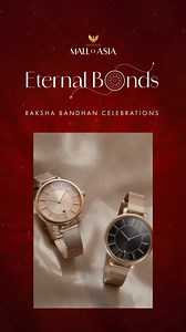 ⏰🎁 This Raksha Bandhan, celebrate the special bond with timeless elegance by gifting a stunning watch from Phoenix Mall of Asia! 🌟💖 For your brother, choose from our collection of sleek, sophisticated timepieces that blend classic style with modern flair. 🕰️✨ For your sister, select a chic and graceful watch that complements her unique style and adds a touch of sparkle to her day. 💫👑 Watches are more than just accessories—they’re a symbol of moments shared and memories made. Visit us today