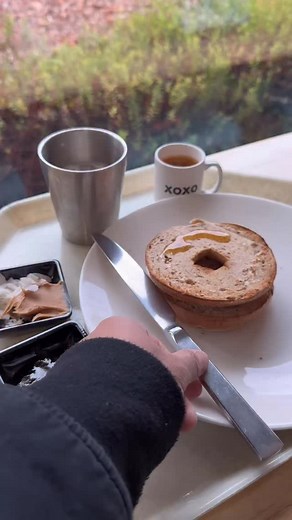 233K views · 22K reactions | Grabbing breakfast and coffee at Samsung ☕️ #foodie #asmr #breakfast #mukbang #morningroutine #coffee | Jensintec | Facebook