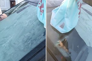 Woman's ‘next level’ tip for de-icing a car in seconds is branded 'dangerous'