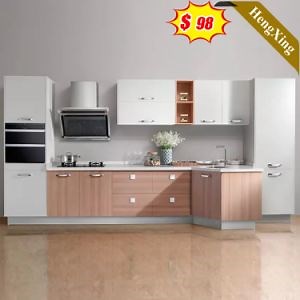 [Hot Item] Einfaches modulares Holz-Esszimmermöbel Küchenschrank MDF-Platte Wandküchenschrank Aufbewahrung Sideboard (UL-9NE2105)