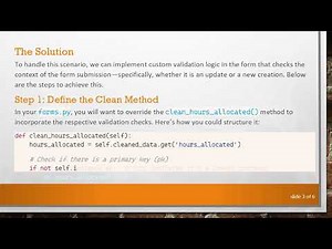 Handling Django Form Field Validation Based on UpdateView or CreateView