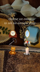 Choose an emoji to see an antique ring 🤍 🗝️ French Art Deco shield ring in platinum with natural sapphire and diamonds 🪞 Art Deco filigree shield ring in 14K yellow gold with diamond 🎠 Art Deco cluster diamond ring in 14K white gold 🧸 Art Deco floral diamond ring in 14K white gold 🕰️ Art Deco shield ring in platinum with diamond and synthetic sapphires 🕯️ Curved multi-diamond ring in brushed 18K yellow gold #antiquering #antiqueengagementring #antiquejewellery #uniquejewelry #uniqueengage