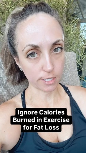 Exercise calories burned are never considered when fat loss is the goal. Eating back exercise calories can be why some people are not seeing fat loss in a calorie deficit. Exercise for your health not for fat loss. Pay attention to the calories from food not from exercise! #calories #exercise #nutritiontips #diethelp #dieting #fatlossforwomen #weightlosstips #weightlossjourney #skinnyfitalicious | Skinny Fitalicious